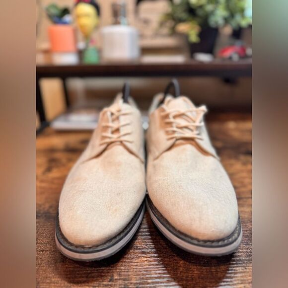 Express‎ Light Tan Linen Feel Oxfords Size 11 main image 7